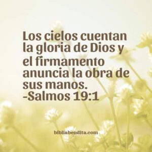 Explicación Salmos 19 1 Los cielos cuentan la gloria de Dios y el