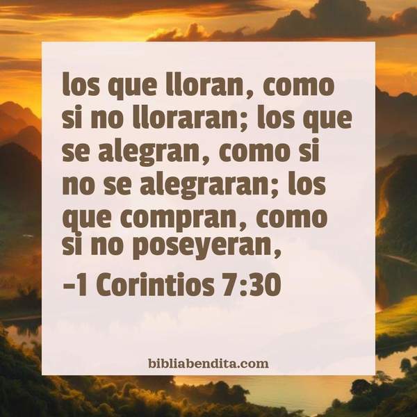 ¿Qué significa el Versículo 1 Corintios 7:30?, su importancia y los mensajes que podemos conocer de este verso de la biblia. Explicación de Verso 1 Corintios 7:30 en la biblia