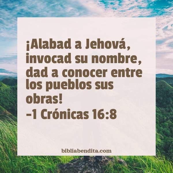 ¿Qué significa el Versículo 1 Crónicas 16:8?, la importancia y las reflexiones que podemos conocer de este verso de la biblia. Explicación de Verso 1 Crónicas 16:8 en la biblia