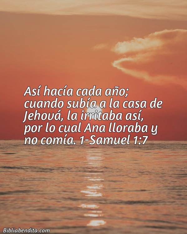 ¿Qué significa el Versículo 1 Samuel 1:7?, la importancia y las lecciones que podemos aprender de este versículo de la biblia. Explicación de Verso 1 Samuel 1:7 en la biblia