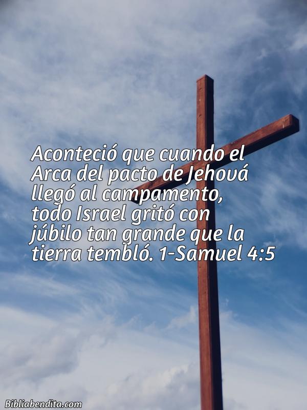 ¿Qué significa el Versículo 1 Samuel 4:5?, su importancia y las enseñanzas que podemos conocer en este verso de la biblia. Explicación de Verso 1 Samuel 4:5 en la biblia