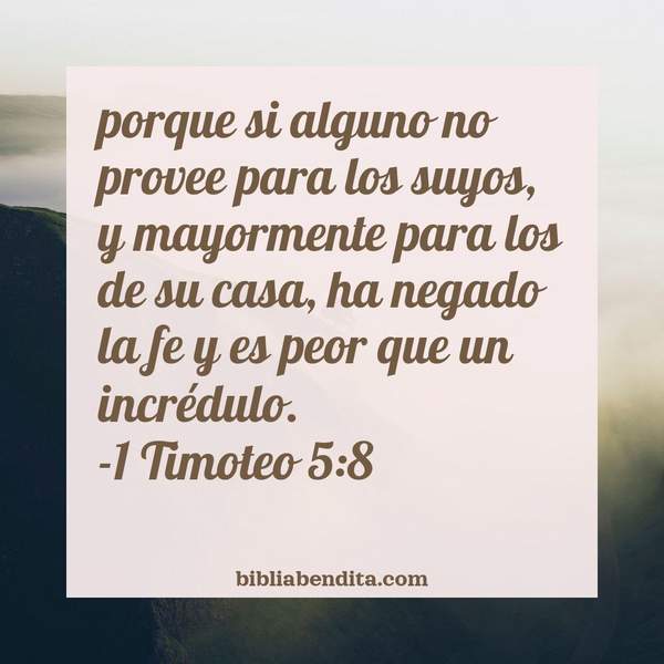 ¿Qué significa el Versículo 1 Timoteo 5:8?, la importancia y los mensajes que podemos conocer con este versículo de la biblia. Explicación de Verso 1 Timoteo 5:8 en la biblia