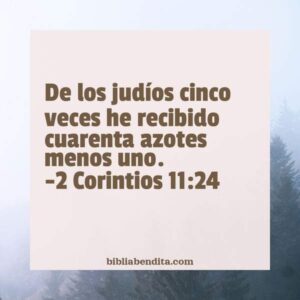 2da corintios 11 24