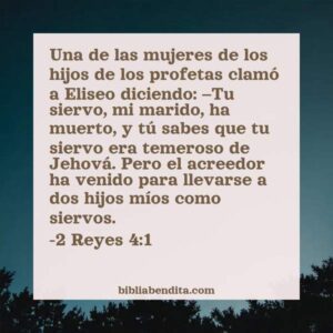 Explicación 2 Reyes 4:1. 'Una de las mujeres de los hijos de los ...