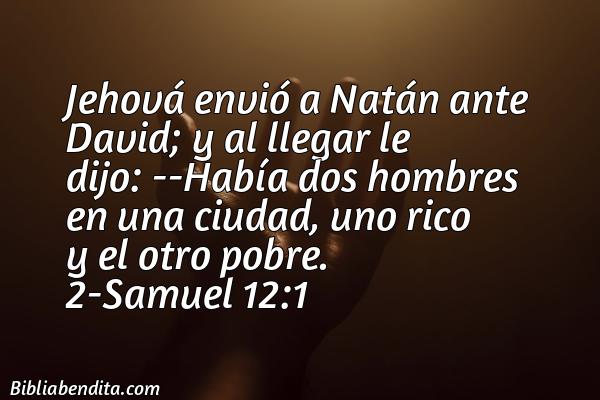 ¿Qué significa el Versículo 2 Samuel 12:1?, su importancia y las reflexiones que podemos conocer de este verso de la biblia. Explicación de Verso 2 Samuel 12:1 en la biblia