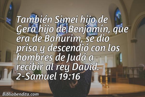 ¿Qué significa el Versículo 2 Samuel 19:16?, su importancia y las reflexiones que podemos aprender de este verso de la biblia. Explicación de Verso 2 Samuel 19:16 en la biblia