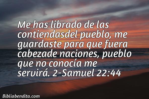 ¿Qué significa el Versículo 2 Samuel 22:44?, su importancia y las lecciones que podemos aprender con este versículo de la biblia. Explicación de Verso 2 Samuel 22:44 en la biblia
