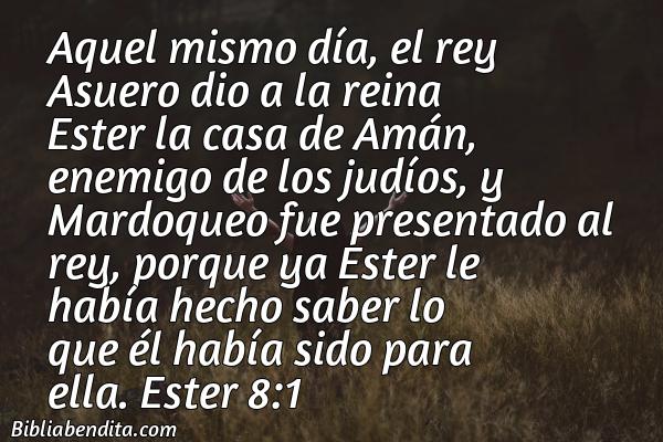 ¿Qué significa el Versículo Ester 8:1?, su importancia y los mensajes que podemos aprender con este verso de la biblia. Explicación de Verso Ester 8:1 en la biblia
