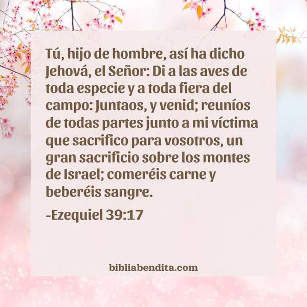 ¿Qué significa el Versículo Ezequiel 39:17?, su importancia y  que podemos aprender con este verso de la biblia. Explicación de Verso Ezequiel 39:17 en la biblia