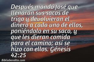 ¿Qué significa el Versículo Génesis 42:25?, su importancia y las enseñanzas que podemos conocer en este verso de la biblia. Explicación de Verso Génesis 42:25 en la biblia