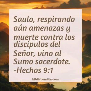 Explicación Hechos 9:1. 'Saulo, respirando aún amenazas y muerte contra ...