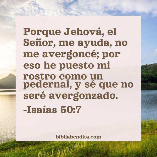 ¿Qué significa el Versículo Isaías 50:7?, su importancia y  que podemos aprender con este verso de la biblia. Explicación de Verso Isaías 50:7 en la biblia