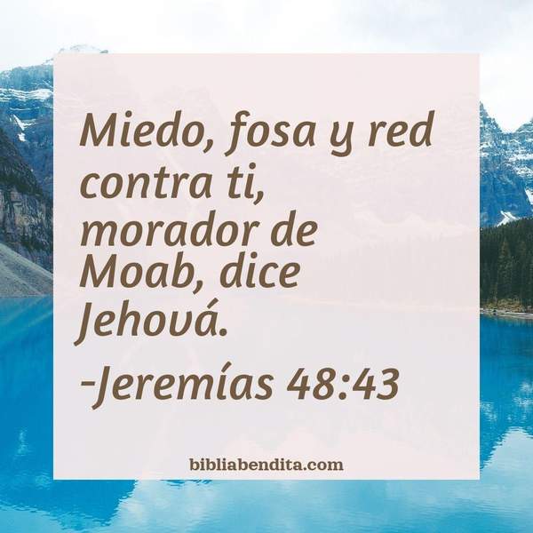 ¿Qué significa el Versículo Jeremías 48:43?, la importancia y los mensajes que podemos aprender con este verso de la biblia. Explicación de Verso Jeremías 48:43 en la biblia