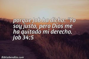 ¿Qué significa el Versículo Job 34:5?, su importancia y  que podemos conocer con este verso de la biblia. Explicación de Verso Job 34:5 en la biblia
