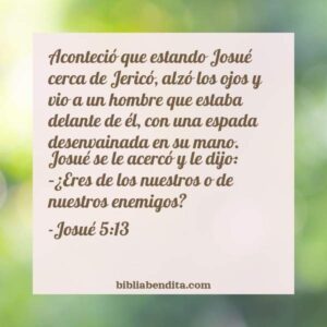 estudio biblico josue 5 13