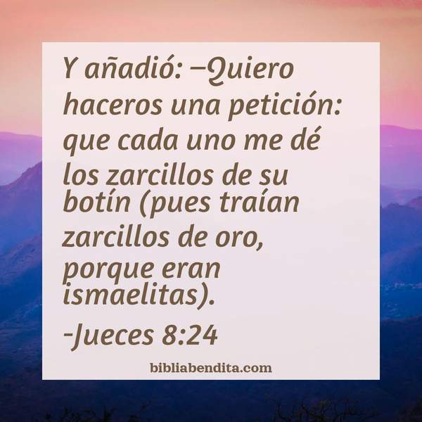 ¿Qué significa el Versículo Jueces 8:24?, la importancia y las lecciones que podemos aprender en este versículo de la biblia. Explicación de Verso Jueces 8:24 en la biblia