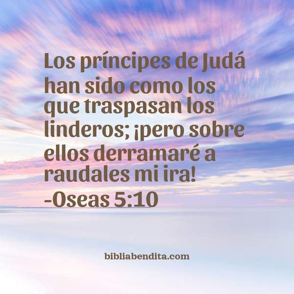 ¿Qué significa el Versículo Oseas 5:10?, la importancia y las enseñanzas que podemos aprender de este versículo de la biblia. Explicación de Verso Oseas 5:10 en la biblia