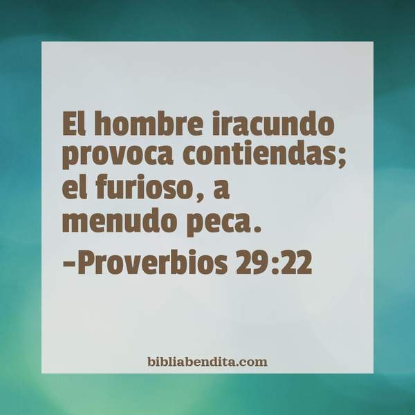 ¿Qué significa el Versículo Proverbios 29:22?, su importancia y los mensajes que podemos conocer de este versículo de la biblia. Explicación de Verso Proverbios 29:22 en la biblia