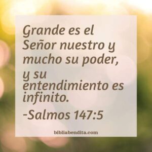 Explicación Salmos 147:5. 'Grande es el Señor nuestroy mucho su poder ...