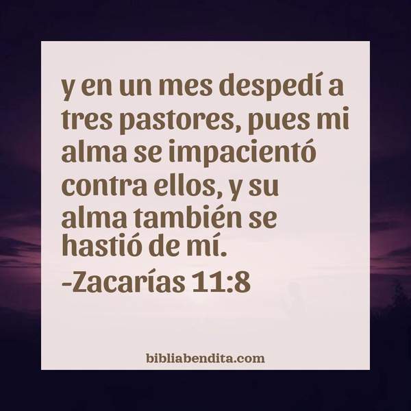 ¿Qué significa el Versículo Zacarías 11:8?, la importancia y las lecciones que podemos conocer con este verso de la biblia. Explicación de Verso Zacarías 11:8 en la biblia